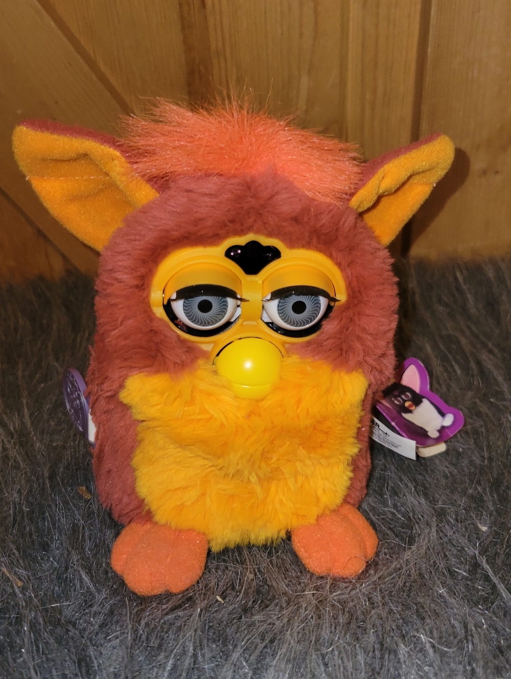 Vtg 1999 Tiger Electronics Furby Rooster Orange Red Model 70-800